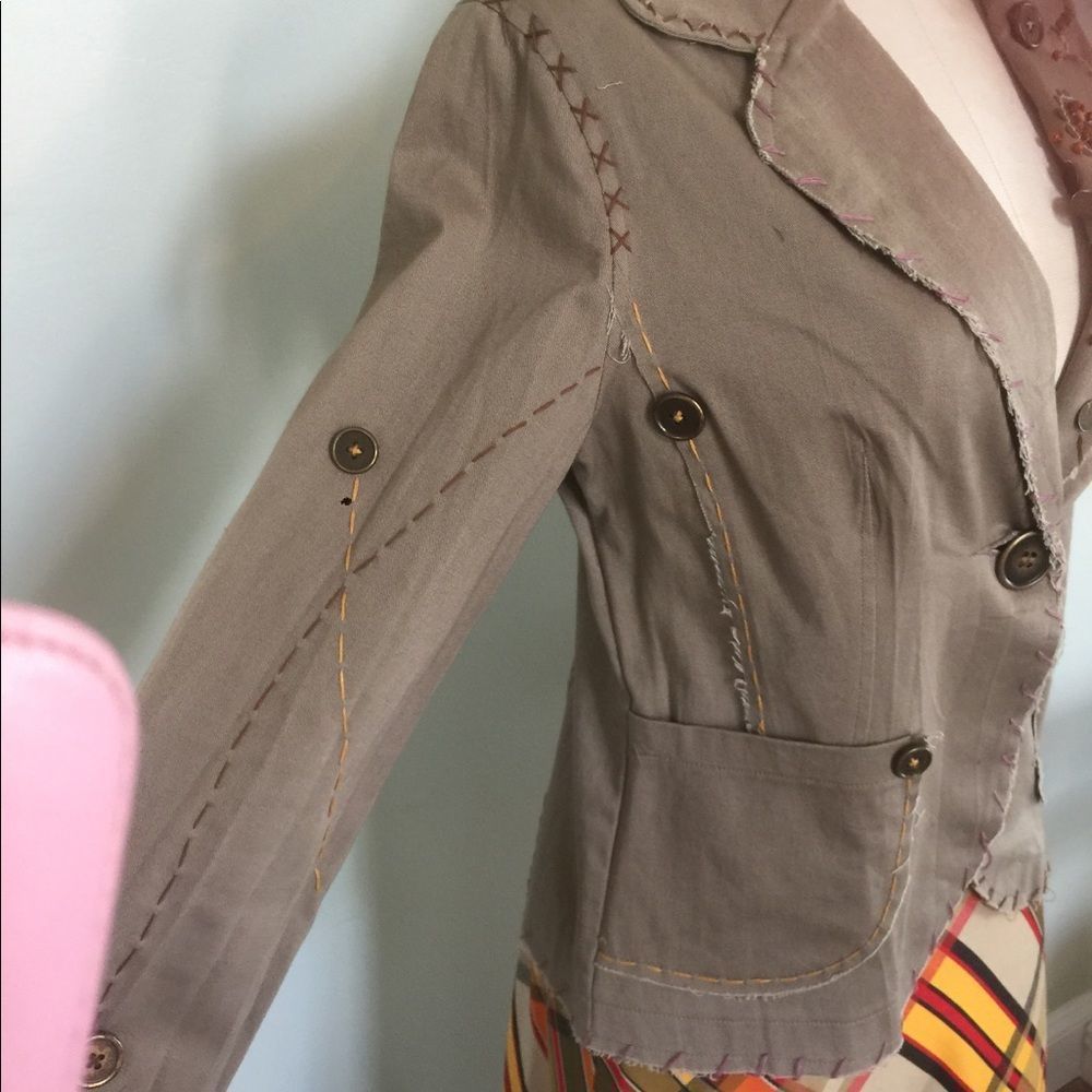 Vintage Patchwork Jacket Small - image 4